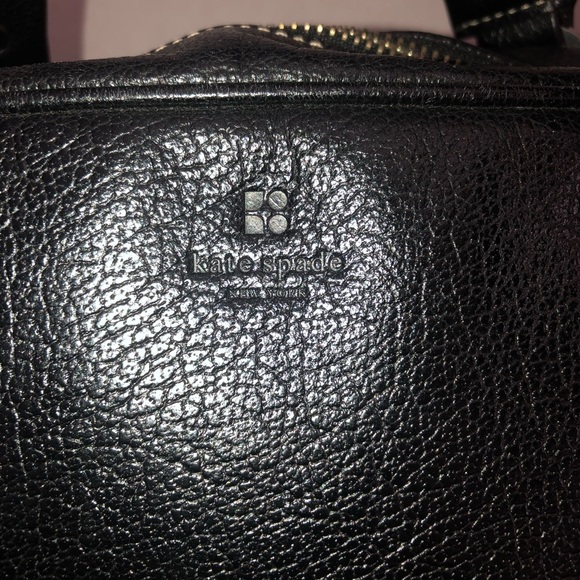 Vintage Kate Spade Small Black Leather Handbag - Picture 3 of 8
